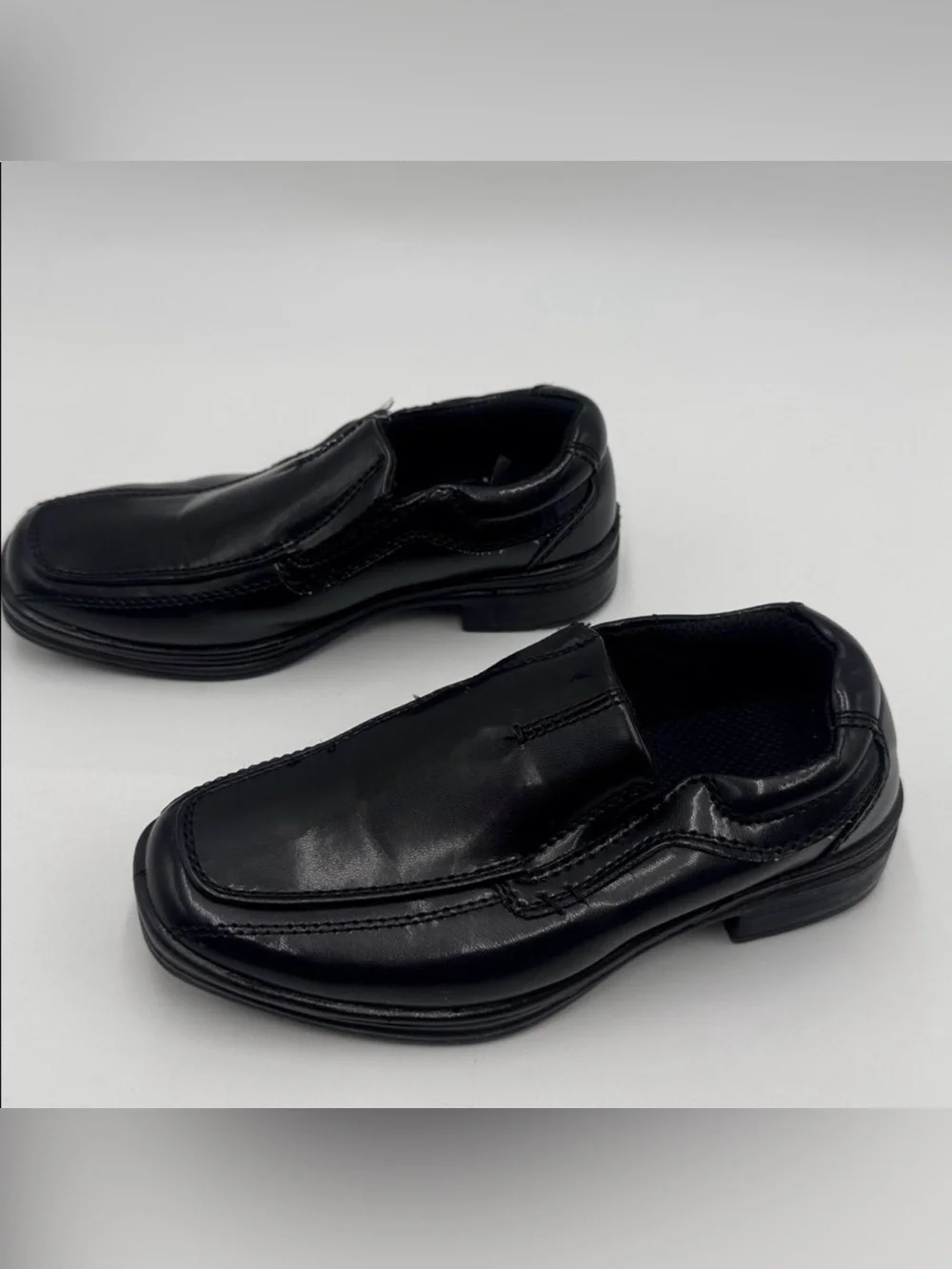 Deer Stags WISE Black Slip-On Dress Shoes Kids Size 10.5M